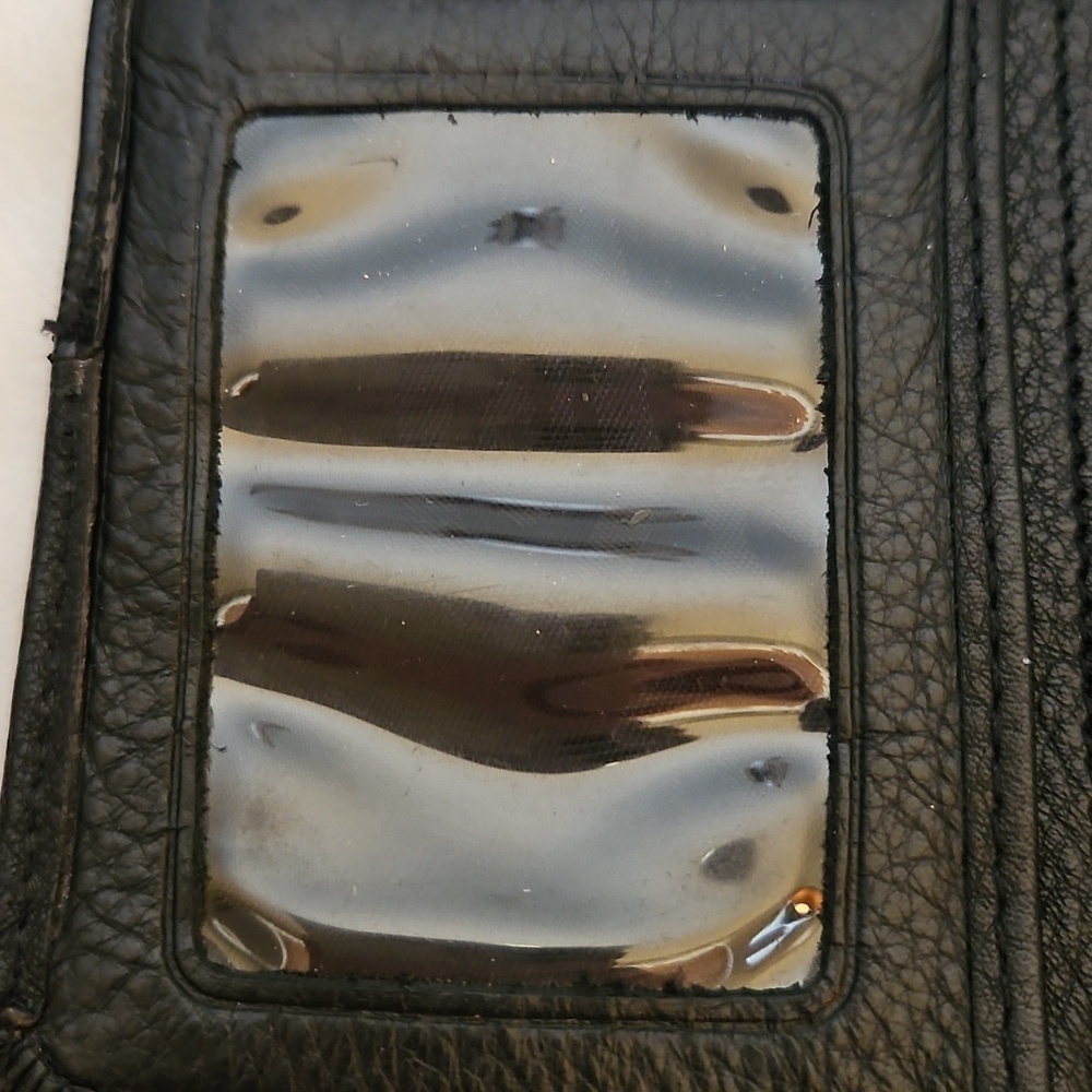 BRIGHTON Pretty Tough Black Leather Studded Checkbook Cardholder Wallet - Picture 14 of 14